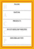 Etiketten HACCP Zwart/Geel