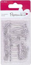 60 x 90mm Typography Clear Stamp - Mum
