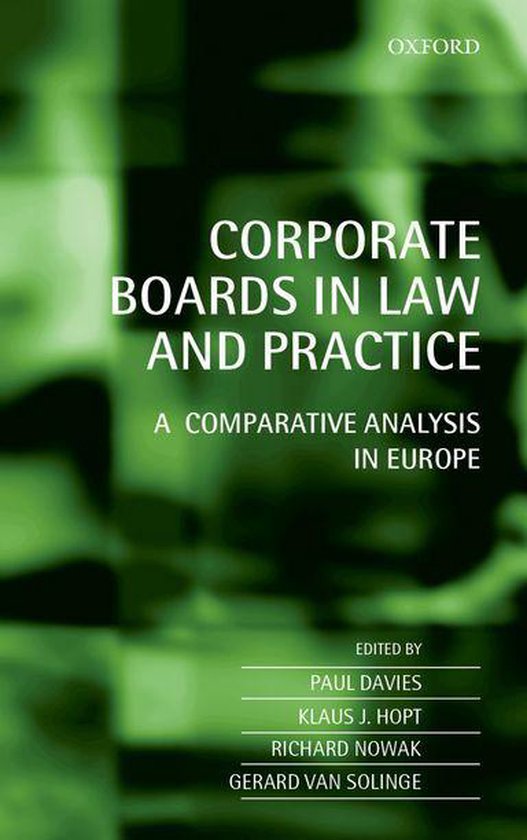 Corporate Boards in Law and Practice - cover