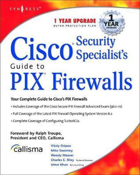 Cisco Security Specialists Guide to PIX Firewall - cover