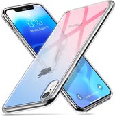 iPhone Xr  - hoesje met Tempered Glass achterkant bescherming - ESR – Roze & blauw achterkant - Hues Mimic
