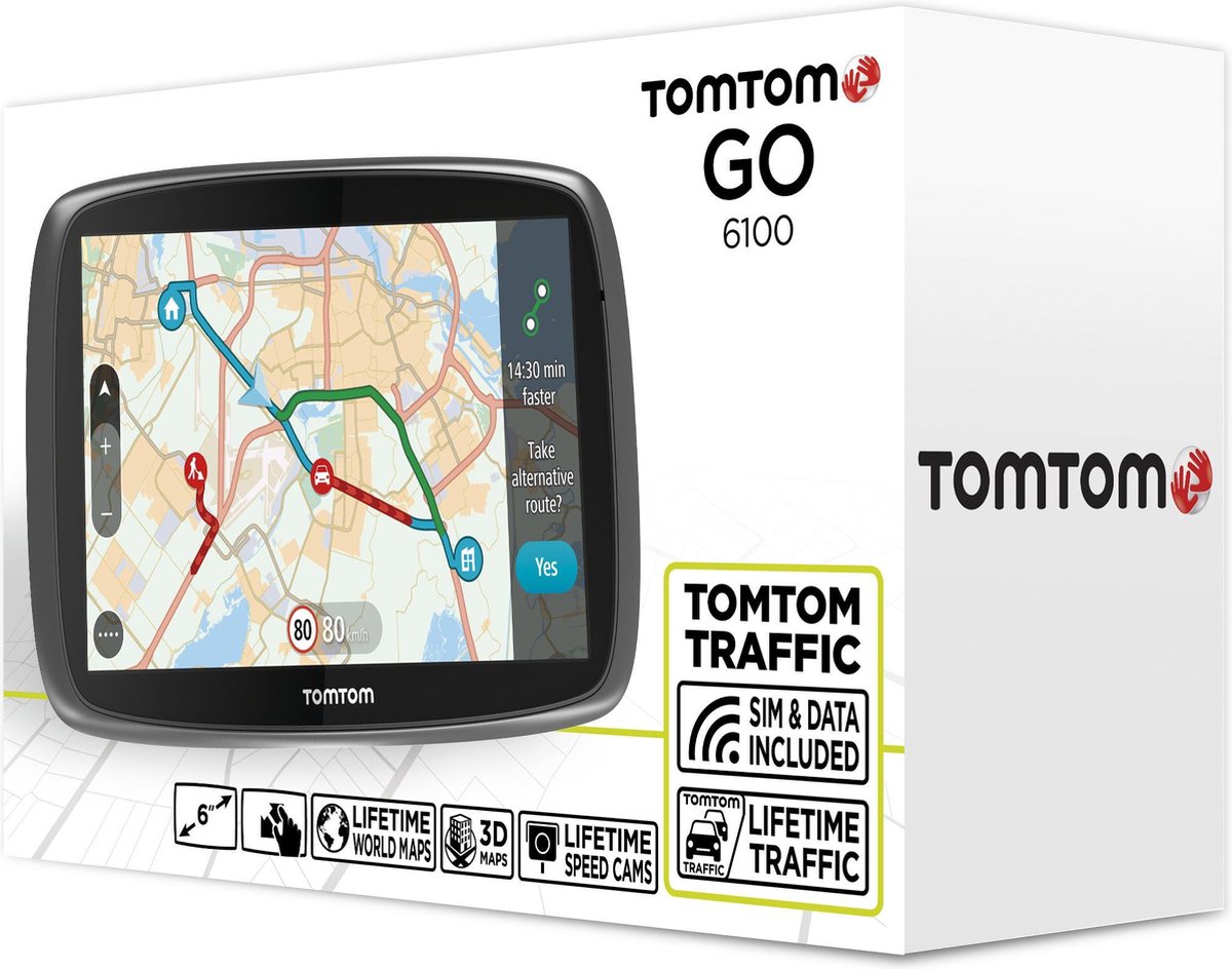 TomTom GO 6100 - Werelddekking - 6 inch scherm | bol.com