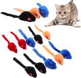 10 Stuks Speelgoed Voor Katten - Muis - Muizen - Multicolor - Speelgoedmuis - Poes