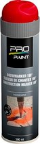 Pro-Paint Markeerspray Fluor Rood 500ml 180º