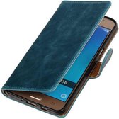 Mobieletelefoonhoesje.nl - Zakelijke Bookstyle Hoesje voor Samsung Galaxy J7 (2016) Blauw