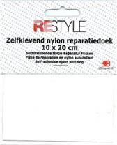 Reparatiedoek Plakbaar - Nylon - Wit - 10 x 20 cm