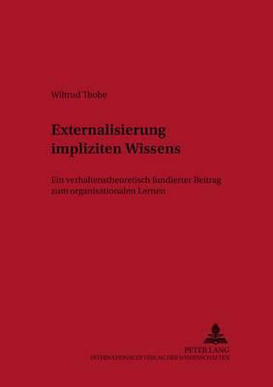 Externalisierung impliziten Wissens - cover