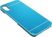 Aluminium hoesje blauw Geschikt voor iPhone XS / X