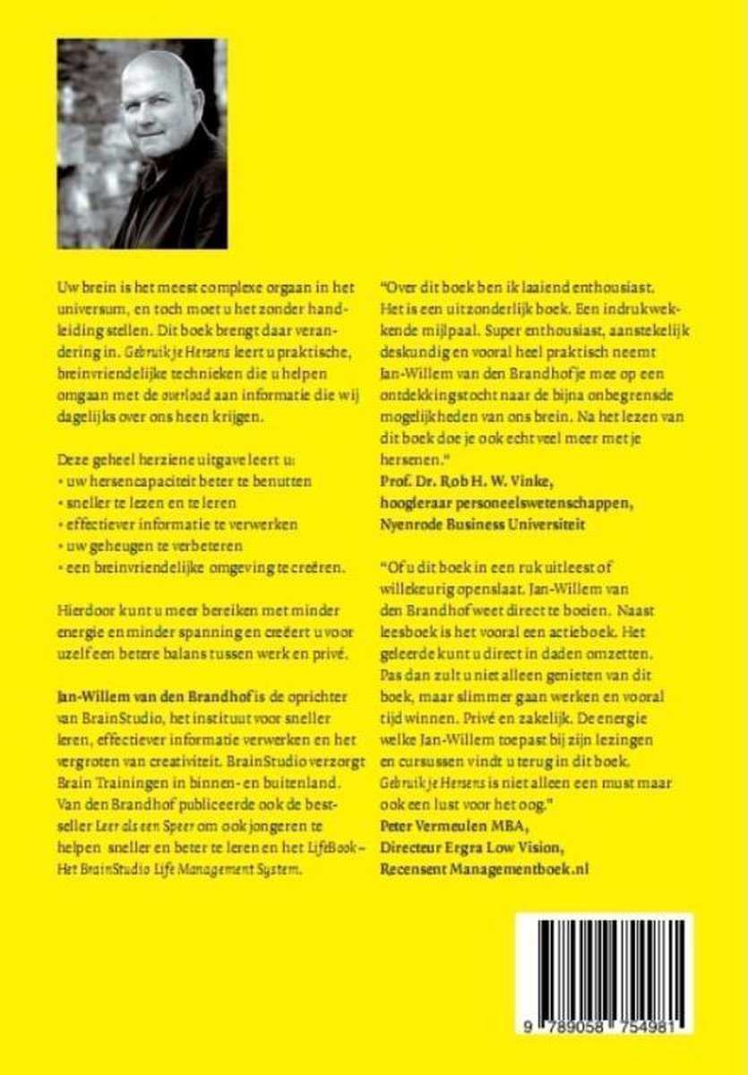 Gebruik je hersens - back cover