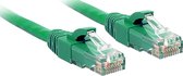 LINDY 48053 RJ45 Netwerkkabel, patchkabel CAT 6 U/UTP 15.00 m Groen Snagless 1 stuk(s)