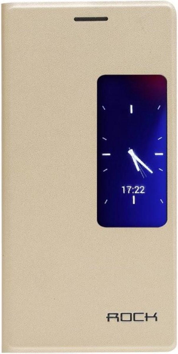 Rock - Huawei Ascend P7 - Window View Case Hoesje Feather Series Champagne