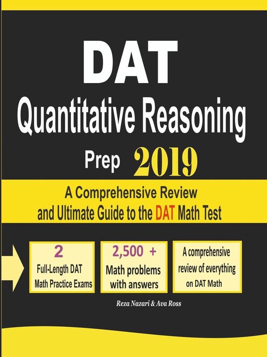 DAT Quantitative Reasoning Prep 2019 - cover