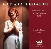 The New York Farewell Recital, 1976