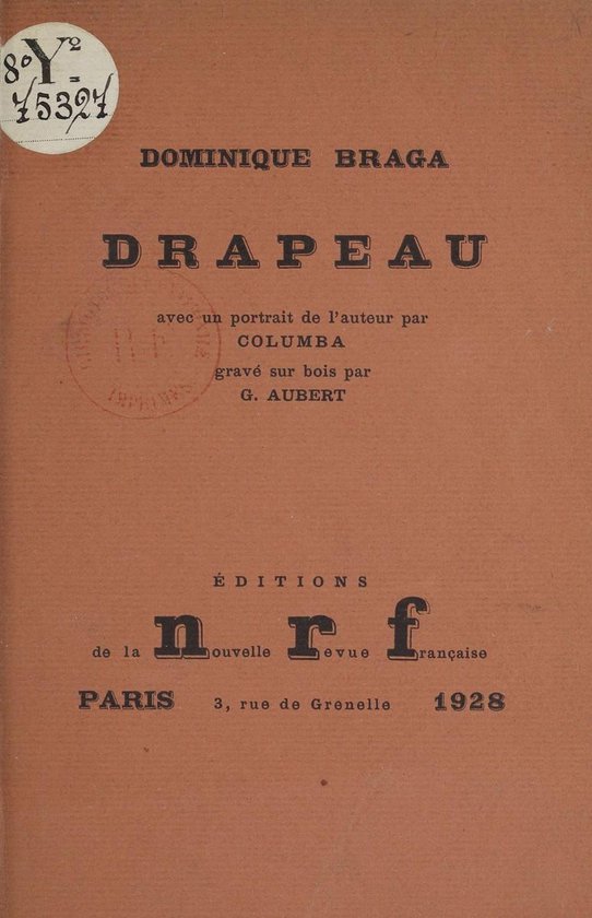 Boek cover Drapeau van Dominique Braga (Onbekend)