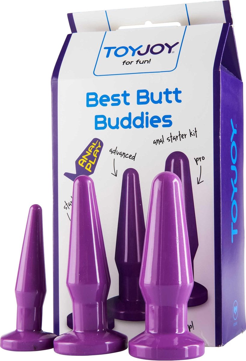 Goedkoopste TOYJOY - Best Butt Buddies - Anal Toys Buttplugs Paars