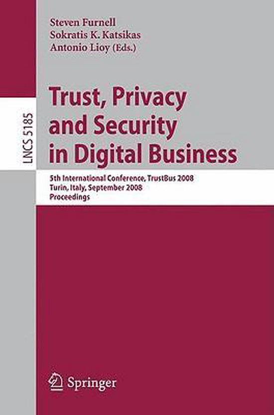 Trust Privacy and Security in Digital Business - cover