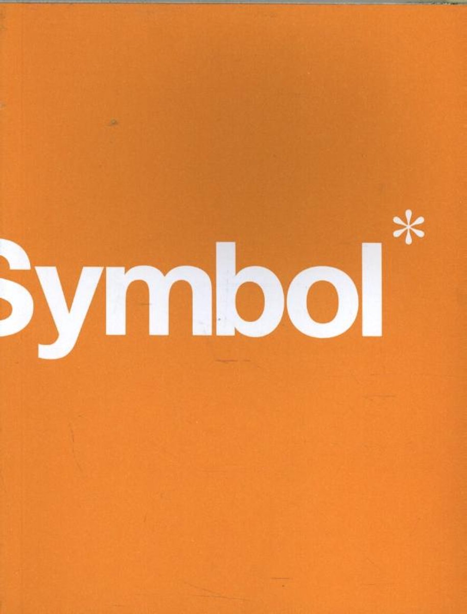 Oranje kaft met het woord 'Symbol' in witte letters.