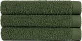 Handdoek 50x100 cm Uni Pure Royal Kaki Groen - 4 stuks