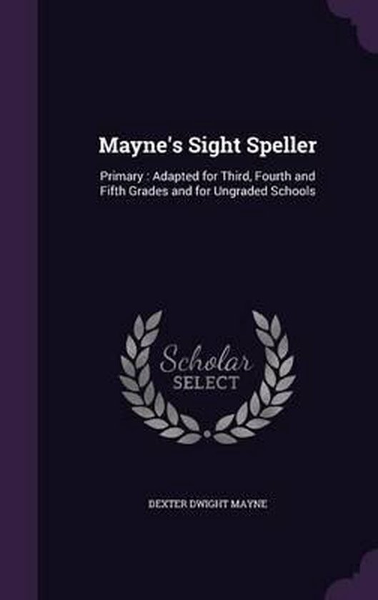 Mayne's Sight Speller - cover