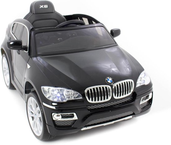 BMW X6 Accu Kinderauto 12V - Zwart - Licentie - 2 motoren - 2.4 Ghz  afstandbediening+... | bol.com