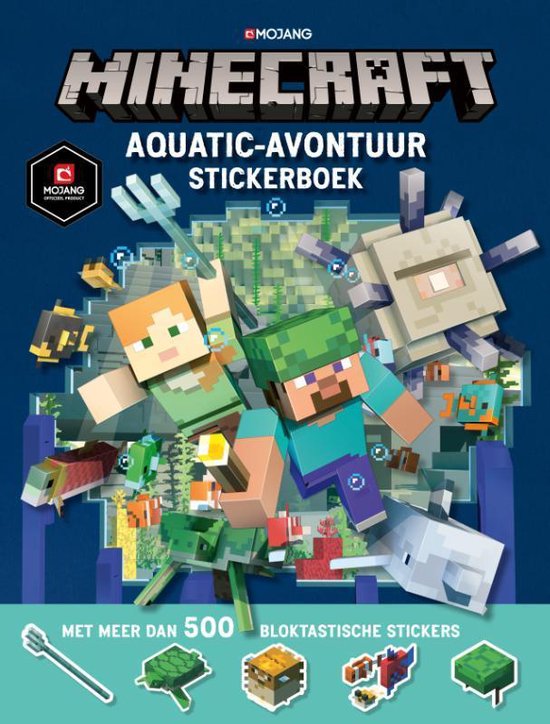 Minecraft  -   Minecraft Aquatic Survival stickerboek - cover