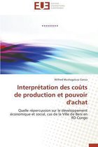 Interpr�tation Des Co�ts de Production Et Pouvoir d'Achat