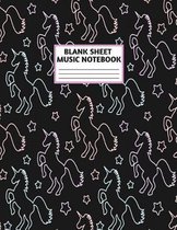 Blank Sheet Music Notebook