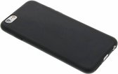 Hoesje Siliconen Geschikt voor iPhone 6 Plus / 6s Plus - Color Backcover - Zwart
