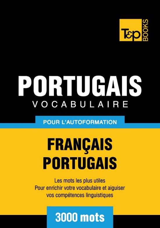 Vocabulaire français-portugais pour l'autoformation - 3000  ... - cover