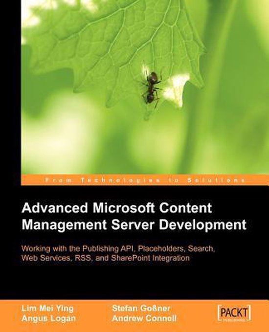 Advanced Microsoft Content Management Server Development - cover
