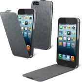 Muvit Apple iPhone SE 5/5S iFlip Case Hoesje Grijs