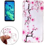 iPhone X / XS - hoes, cover, case - TPU - Transparant - bloesem