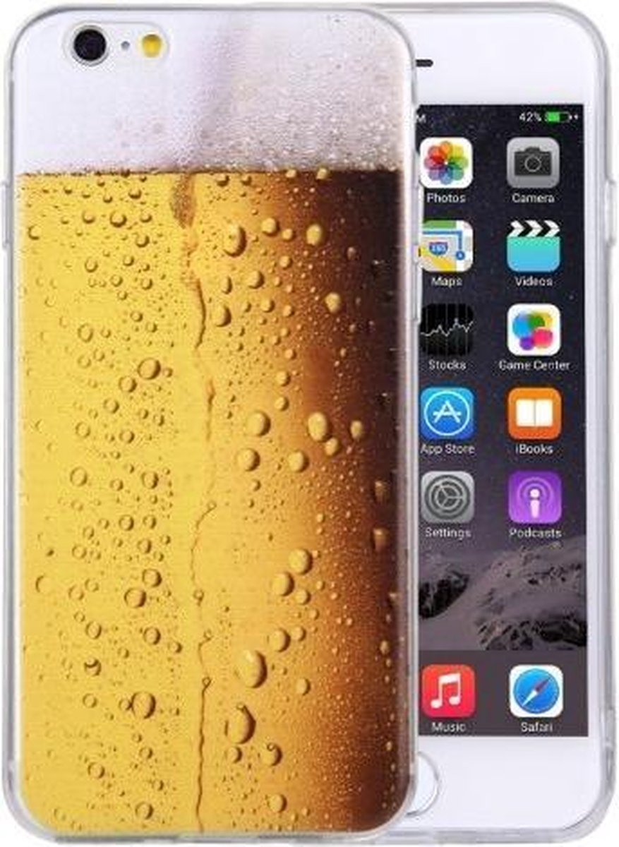 iPhone 6(S) Plus (5.5inch) - Hoes, case, cover - TPU - Bierglas