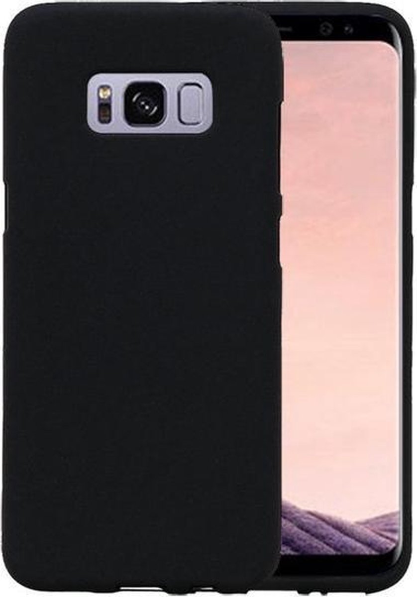 BestCases.nl Zwart Zand TPU back case cover hoesje voor Samsung Galaxy S8+ Plus
