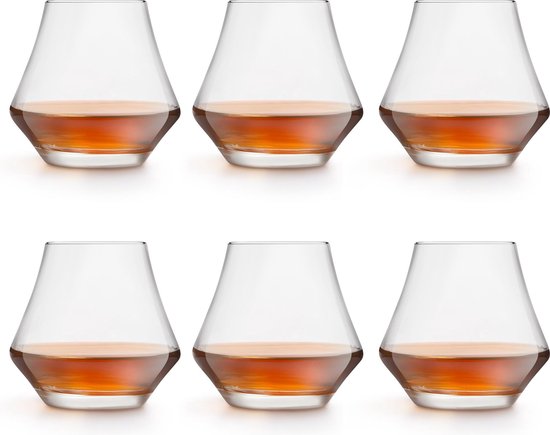 Libbey Whiskyglas - Gles - 29 cl / 290 ml - 6 stuks - hoge kwaliteit - luxe design - vaatwasserbestendig