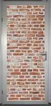 Deurposter 'Steensmuur' - deursticker 75x195 cm