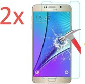 2x Screenprotector geschikt voor Samsung Galaxy J5 (2016) - Tempered Glass Screenprotector Transparant 2.5D 9H (Gehard Glas Screen Protector)