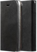 Zuiver leren Zenus cover voor IPhone 5 / 5S Prestige Pixel Leather Diary - Black