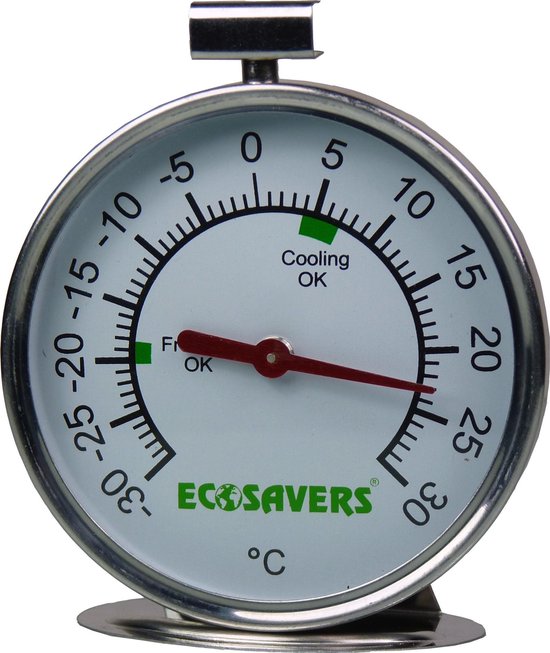 Onmogelijk draagbaar verhaal Ecosavers Koelkast Thermometer voor koelkast en vriezer | Helpt de  juiste... | bol.com