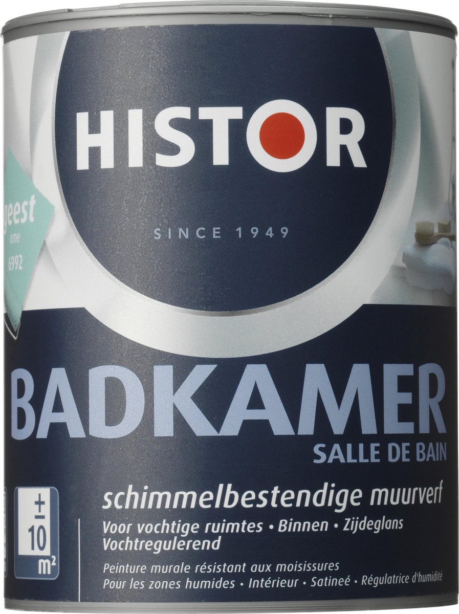 Histor Badkamer Muurverf - 1 liter - Geest