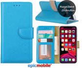 iPhone 11 Hoesje - Book Case - Portemonnee Hoes - Wallet bookcase - iPhone 11 book cover - BLAUW - Epicmobile