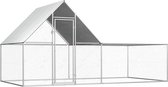 Bol.com vidaXL - Kippenren - 4x2x2 - m - gegalvaniseerd - staal aanbieding