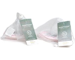 Imse Labia Pads - Wasbare Inlegkruisjes - 20 Stuks - Wit - Absorberend - Herbruikbaar - Europees gemaakt