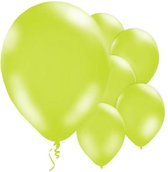 Ballonnen Metallic Limegroen - 10 stuks