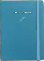 A-Journal My Travel Journal - blauw - elastiek - insteekenvelop
