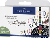 Faber-Castell tekenstift - Pitt Artist Pen - kalligrafieset - 8-delig - FC-167508