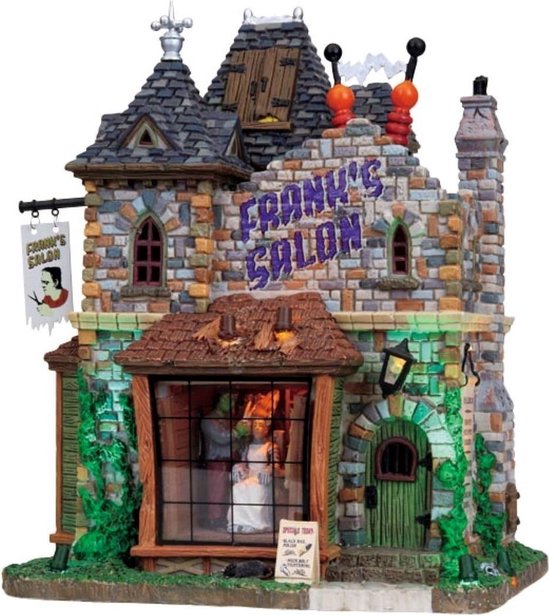 Lemax - Frank's Salon - With 4.5V Adaptor