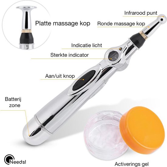 Needs! Acupunctuur Pen - Massage pen - Pijnbestrijding - Elektronische Acupunctuur  Pen... | bol.com