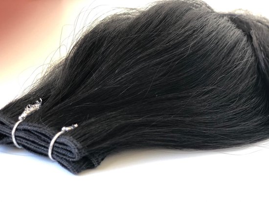 Europees Echt haar weave weft hairweave 70cm 100gram zwart | bol.com