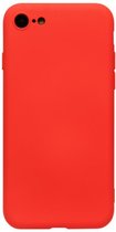 ADEL Premium Siliconen Back Cover Softcase Hoesje voor iPhone 8 Plus/ 7 Plus - Rood